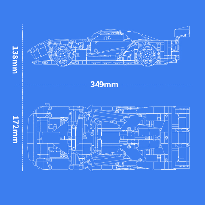 Remote Controlled Race Spec GT Hypercar 1256PCS