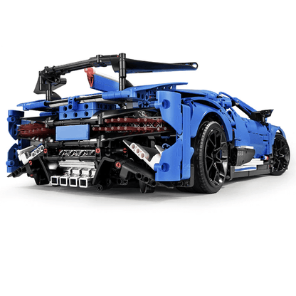 Blue Supercar 3858pcs