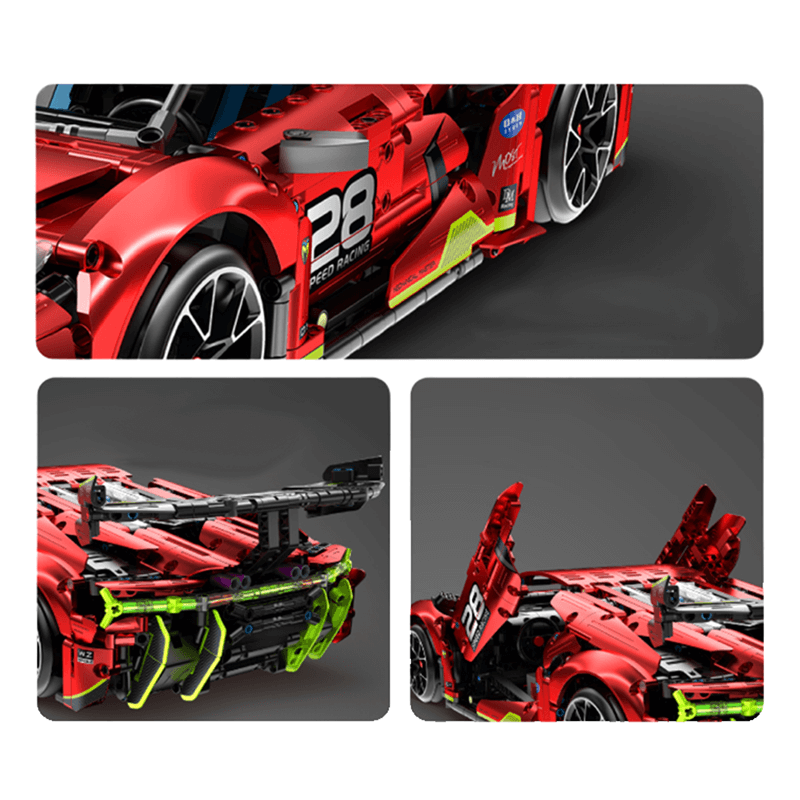 Drifting Satin Red Hypercar 2201pcs