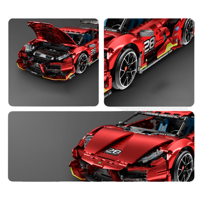 Drifting Satin Red Hypercar 2201pcs