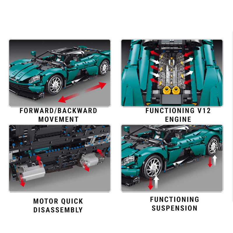 Remote Controlled British Hypercar 2110pcs