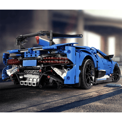 Blue Supercar 3858pcs