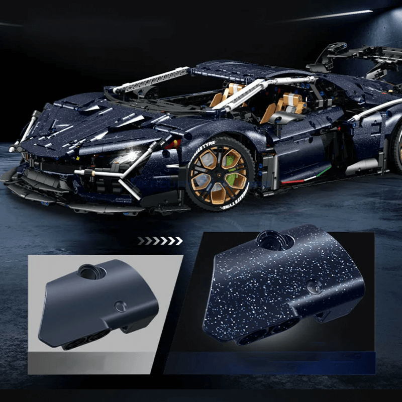 Limited Edition Flake Paint Supercar 4105pcs