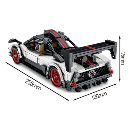 White Hypercar 608pcs