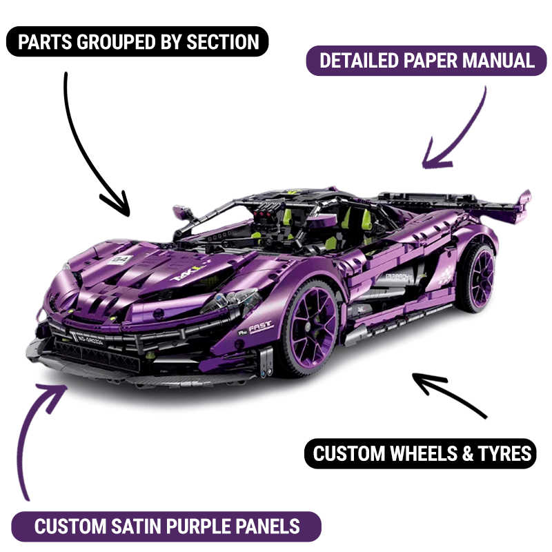 The Ultimate Satin Purple Widowmaker 3567pcs