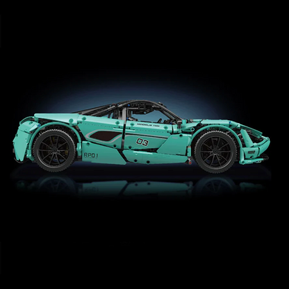 Baby Blue British Supercar 3118pcs